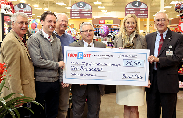 Food City Makes Donation to  United Way of Greater Chattanooga