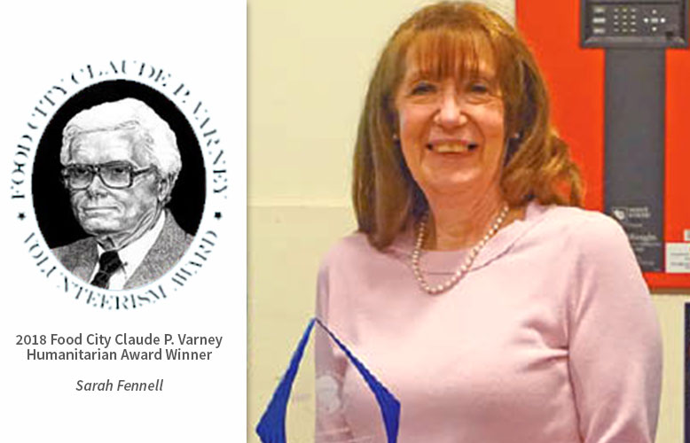 Sarah Fennell of Blaine, TN Wins Food City Claude P. Varney Humanitarian Award  
