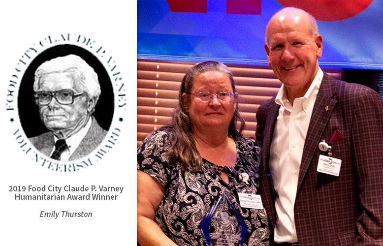 Emily Thurston of Bluefield, VA Wins Food City Claude P. Varney Humanitarian Award  