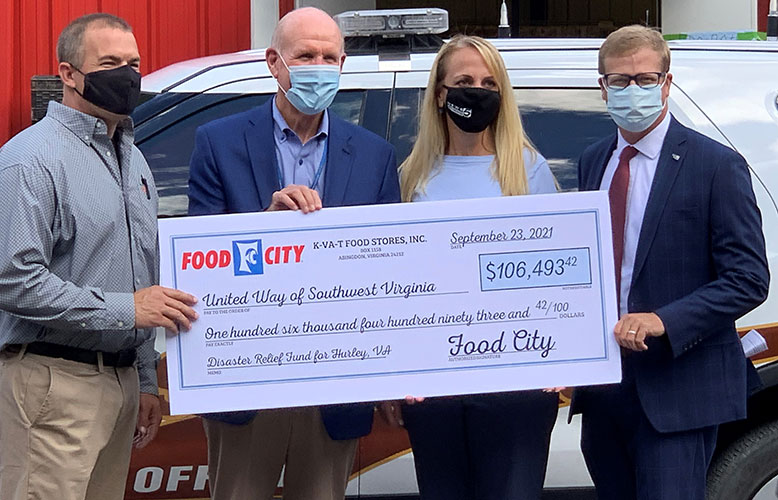 Food City Collects Over $106,000 to Aid Hurley, VA Flood Victims