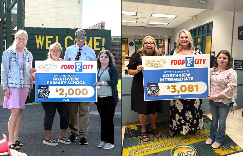 Food City School Bucks Check Presentation - Northview Intermediate & Primary School in Kodak, TN