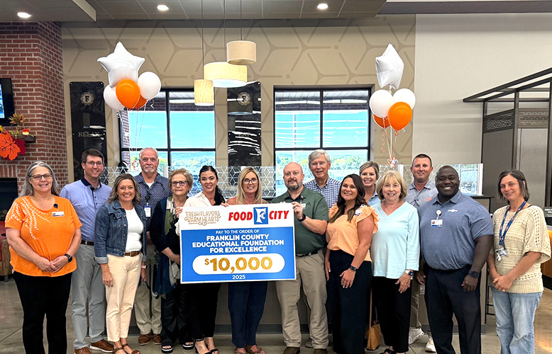Food City Check Presentation to Franklin County Educational Foundation for Excellence