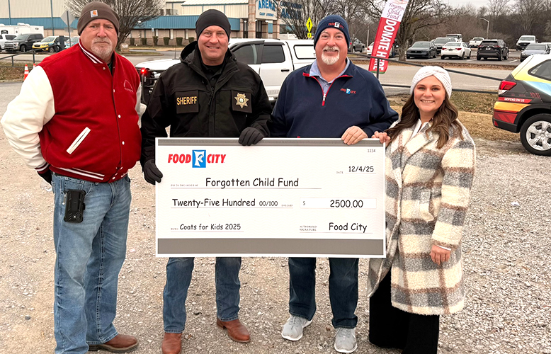 Food City Check Presentation To The Forgotten Child Fund