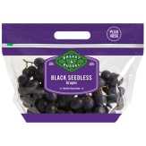 Basket & Bushel Grapes, Black, Seedless, Fresh