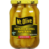 Mt Olive Pickles, Kosher Dill, Spears