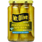 Mt. Olive Pickles, Sea Salt, Polish Dill Spears, Fresh Pack