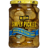 Mt Olive Pickles, Bread & Butter Chips, Simply