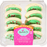Sweet P's Bake Shop Sugar Cookies, Frosted, Holiday Green