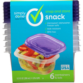 Simply Done Snack, 1-3/16 Cups Containers & Lids, Snack, 9.5 Ounce