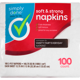 Simply Done Napkins, Soft & Strong, 2-ply