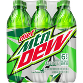 Mtn Dew Soda, Diet, 6 Pack