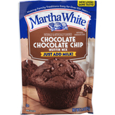 Martha White Chocolate Chocolate Chip Muffin Mix, Chocolate Chocolate Chip