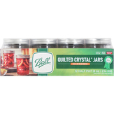 Ball Regular Mouth Freezer Safe Quilted Crystal Quilted Crystal Jars, Regular Mouth, Half Pint