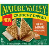 Nature Valley Granola Squares, Salted Caramel, Crunchy Dipped