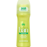 Ban Antiperspirant/deodo­rant, Unscented, Roll-on
