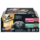 Sheba Cat Food, Premium, Cuts In Gravy, Seafood, 12 Twin-packs, Variety Pack