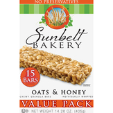 Sunbelt Bakery Granola Bars, Oats & Honey, Chewy, Value Pack