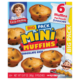 Little Debbie New Muffins, Chocolate Chip, Mini, Big Pack