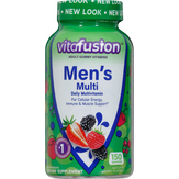 Vitafusion Berry Flavors, Men's Gummy Multivitamin, Men's Multi, Gummies, Natural Berry Flavor