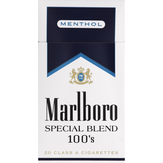 Marlboro Cigarettes, Special Blend, Menthol, 100's, Flip-top Box