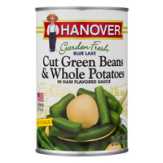 Hanover Cut Green Beans And Whole Potatoes In Ham Flavored Sauce