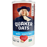 Quaker Oats Oats, 100% Whole Grain, Quick 1-minute