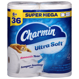 Charmin New Bathroom Tissue, Super Mega, 2-ply