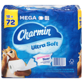 Charmin New Bathroom Tissue, Mega, Smooth Tear, Ultra Soft, 2-ply