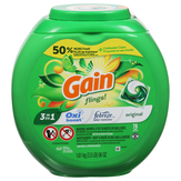 Gain New Detergent, Original, 3 In 1, Pacs