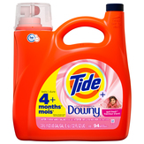 Tide + New Detergent, Downy