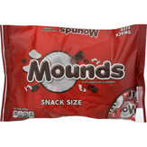 Mounds Candy, Dark Chocolate & Coconut, Snack Size