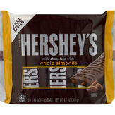 Hershey's Candy Bars, Milk Chocolate, With Whole Almonds, Full Size