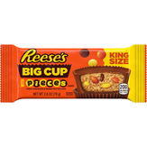 Reese's Milk Chocolate & Peanut Butter Cups, With Pieces Candy, Big Cup, King Size