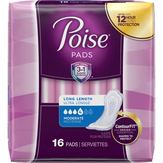 Poise Pads, 4 Moderate, Long