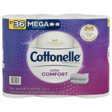 Cottonelle Toilet Paper, Soft, Mega Rolls, 2-ply