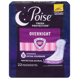 Poise Pads, Overnight, Extra Coverage