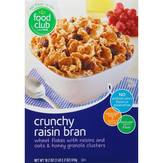Food Club Cereal, Crunchy Raisin Bran