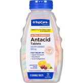 Topcare Antacid, Ultra Strength, 1000 Mg, Chewable Tablets, Assorted Fruit Flavors