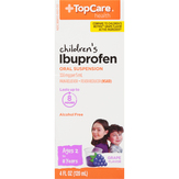 Topcare Ibuprofen, 100 Mg, Grape Flavor, Children's