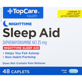Topcare Nighttime, 25 Mg, Mini-caplets Sleep Aid, Nighttime, 25 Mg, Caplets