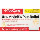 Topcare Arthritis Pain Relief, 650 Mg, Caplets