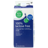Food Club Milk, Reduced Fat, 100% Lactose Free