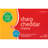 Food Club Cheese, Sharp Cheddar
