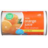 Food Club 100% Orange Pulp Free Juice Frozen Concentrate