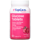 Topcare Glucose, Tablets, Raspberry