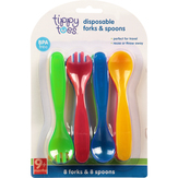 Tippy Toes Forks & Spoons, Disposable