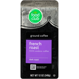 Food Club Dark Roast French Roast 100% Arabica Ground Coffee