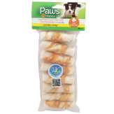 Paws Premium Combo Wrap Beefhide Twist Rolls With Chicken Meat Wrap For Dogs