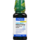Topcare Original Flavor, Nite Time Cold & Flu Relief, Nitetime, Multi-symptom Relief, Original Flavor