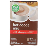 Food Club Milk Chocolate Flavored Hot Cocoa Mix Single Serve Cups